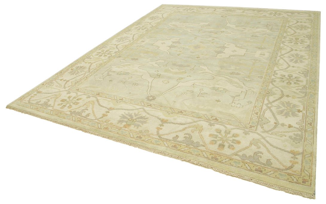 Handmade Oushak Area Rug > Design# OL-AC-38540 > Size: 9'-1" x 11'-7", Carpet Culture Rugs, Handmade Rugs, NYC Rugs, New Rugs, Shop Rugs, Rug Store, Outlet Rugs, SoHo Rugs, Rugs in USA