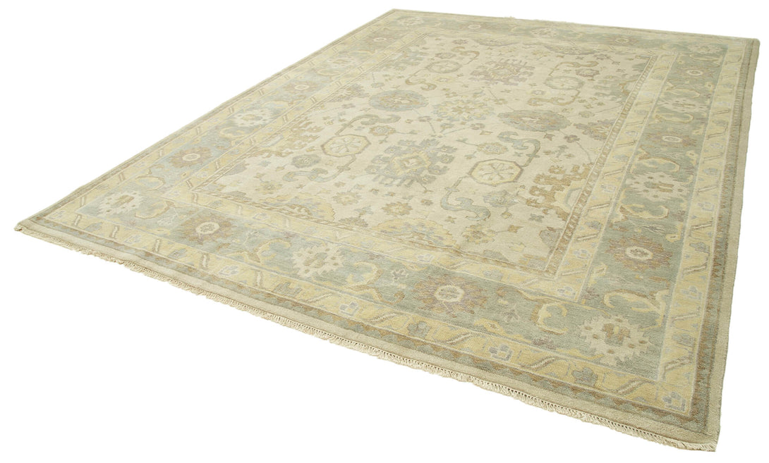 Handmade Oushak Area Rug > Design# OL-AC-38542 > Size: 9'-3" x 11'-10", Carpet Culture Rugs, Handmade Rugs, NYC Rugs, New Rugs, Shop Rugs, Rug Store, Outlet Rugs, SoHo Rugs, Rugs in USA