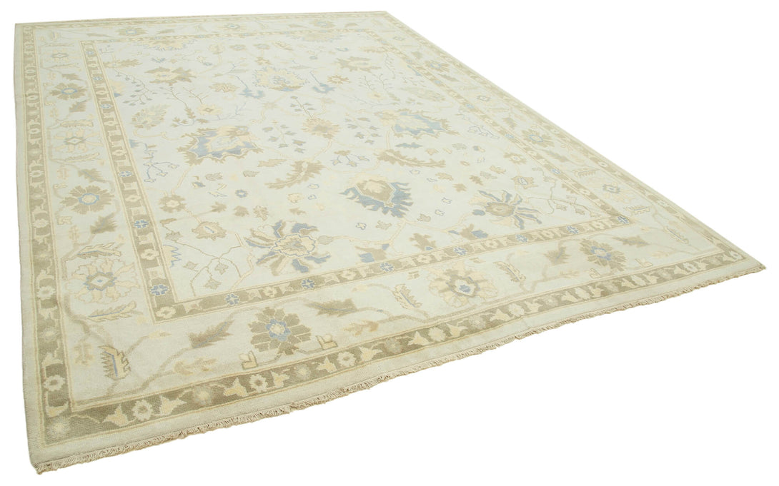 Handmade Oushak Area Rug > Design# OL-AC-38547 > Size: 9'-3" x 11'-11", Carpet Culture Rugs, Handmade Rugs, NYC Rugs, New Rugs, Shop Rugs, Rug Store, Outlet Rugs, SoHo Rugs, Rugs in USA