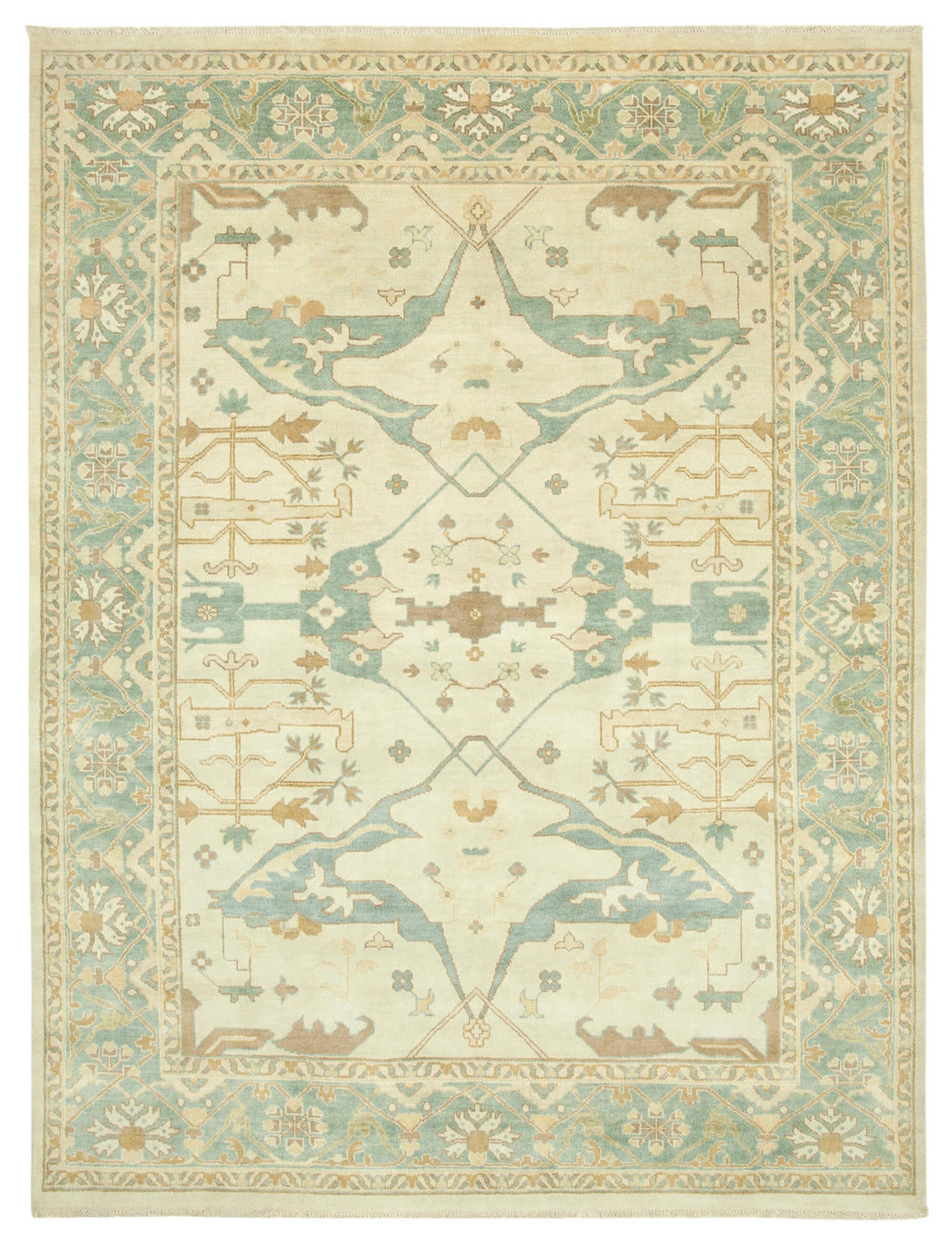 Handmade Oushak Area Rug > Design# OL-AC-38554 > Size: 9'-0" x 11'-11", Carpet Culture Rugs, Handmade Rugs, NYC Rugs, New Rugs, Shop Rugs, Rug Store, Outlet Rugs, SoHo Rugs, Rugs in USA