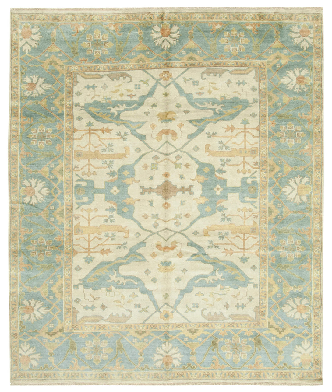 Handmade Oushak Area Rug > Design# OL-AC-38564 > Size: 8'-1" x 9'-9", Carpet Culture Rugs, Handmade Rugs, NYC Rugs, New Rugs, Shop Rugs, Rug Store, Outlet Rugs, SoHo Rugs, Rugs in USA