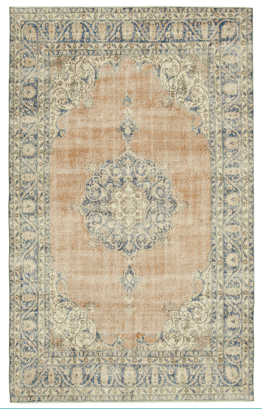 Handmade White Wash Area Rug > Design# OL-AC-38725 > Size: 6'-9" x 11'-2", Carpet Culture Rugs, Handmade Rugs, NYC Rugs, New Rugs, Shop Rugs, Rug Store, Outlet Rugs, SoHo Rugs, Rugs in USA