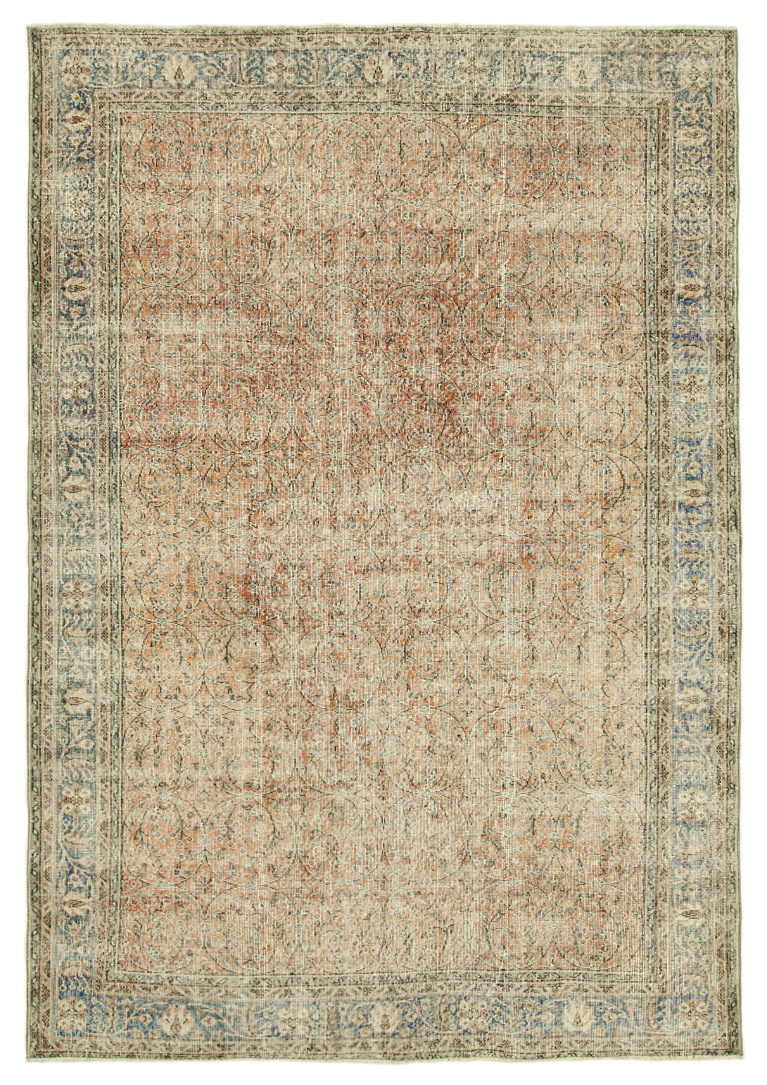 Handmade White Wash Area Rug > Design# OL-AC-38744 > Size: 6'-11" x 10'-1", Carpet Culture Rugs, Handmade Rugs, NYC Rugs, New Rugs, Shop Rugs, Rug Store, Outlet Rugs, SoHo Rugs, Rugs in USA