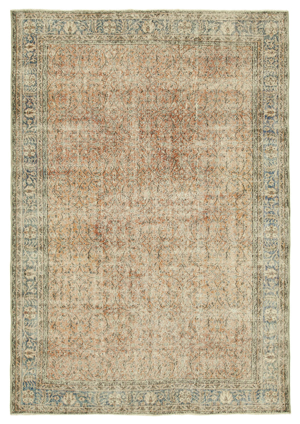 Handmade White Wash Area Rug > Design# OL-AC-38744 > Size: 6'-11" x 10'-1", Carpet Culture Rugs, Handmade Rugs, NYC Rugs, New Rugs, Shop Rugs, Rug Store, Outlet Rugs, SoHo Rugs, Rugs in USA