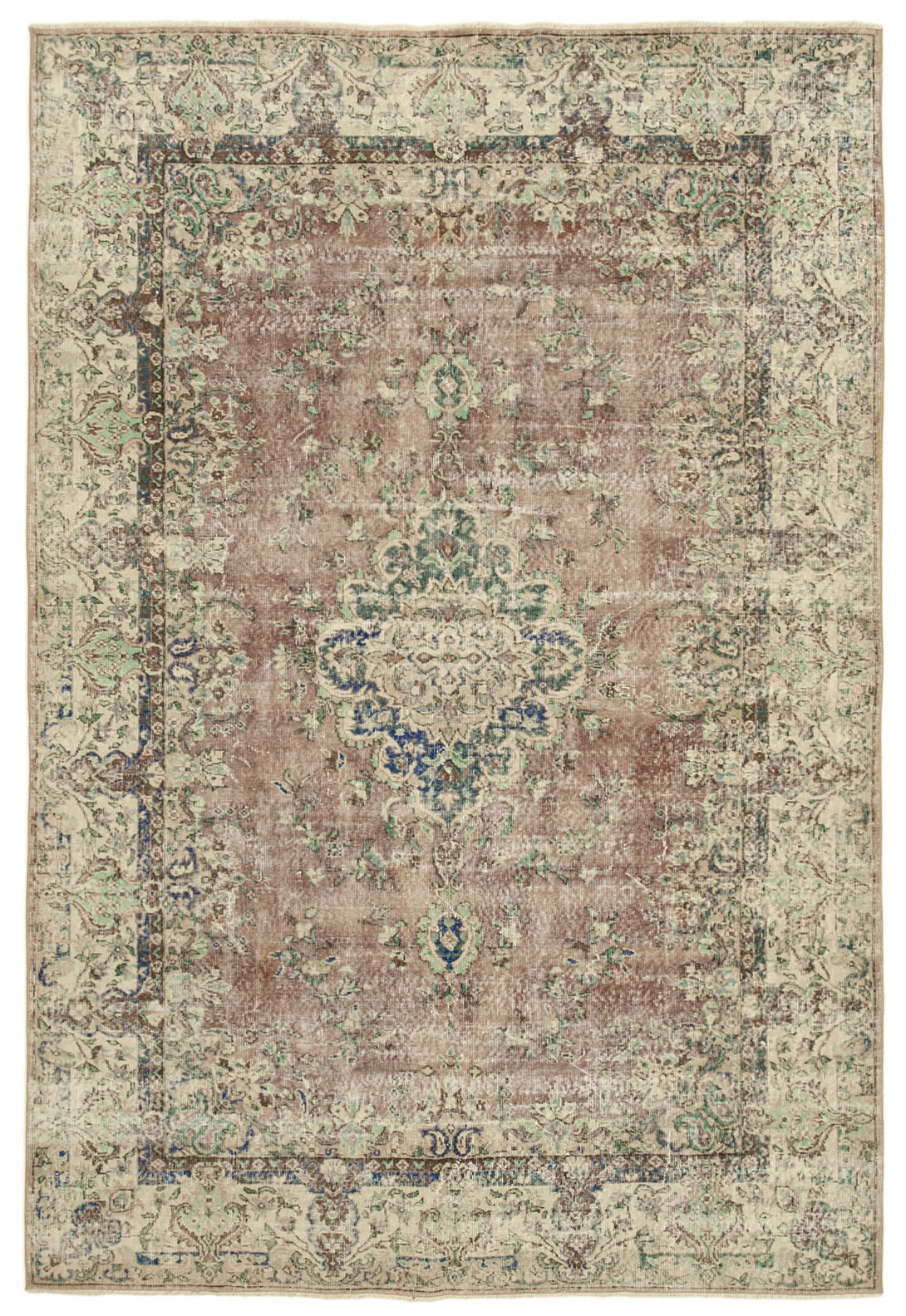 Handmade White Wash Area Rug > Design# OL-AC-38755 > Size: 6'-11" x 10'-5", Carpet Culture Rugs, Handmade Rugs, NYC Rugs, New Rugs, Shop Rugs, Rug Store, Outlet Rugs, SoHo Rugs, Rugs in USA