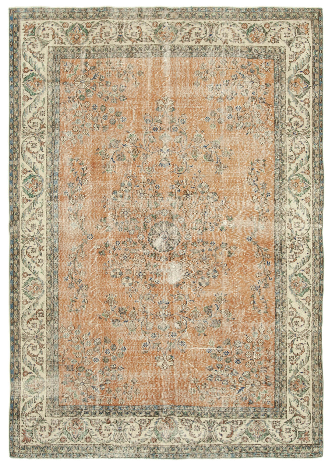 Handmade White Wash Area Rug > Design# OL-AC-38797 > Size: 7'-2" x 10'-2", Carpet Culture Rugs, Handmade Rugs, NYC Rugs, New Rugs, Shop Rugs, Rug Store, Outlet Rugs, SoHo Rugs, Rugs in USA