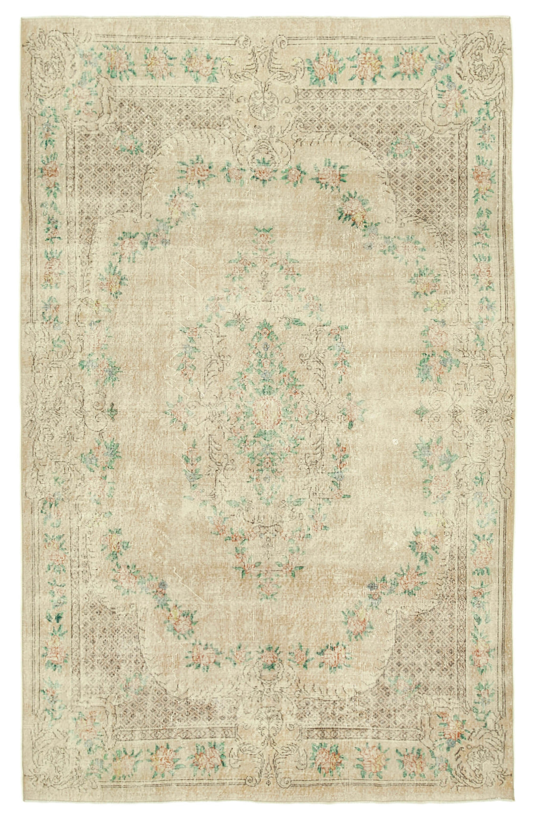 Handmade White Wash Area Rug > Design# OL-AC-38815 > Size: 6'-10" x 11'-1", Carpet Culture Rugs, Handmade Rugs, NYC Rugs, New Rugs, Shop Rugs, Rug Store, Outlet Rugs, SoHo Rugs, Rugs in USA