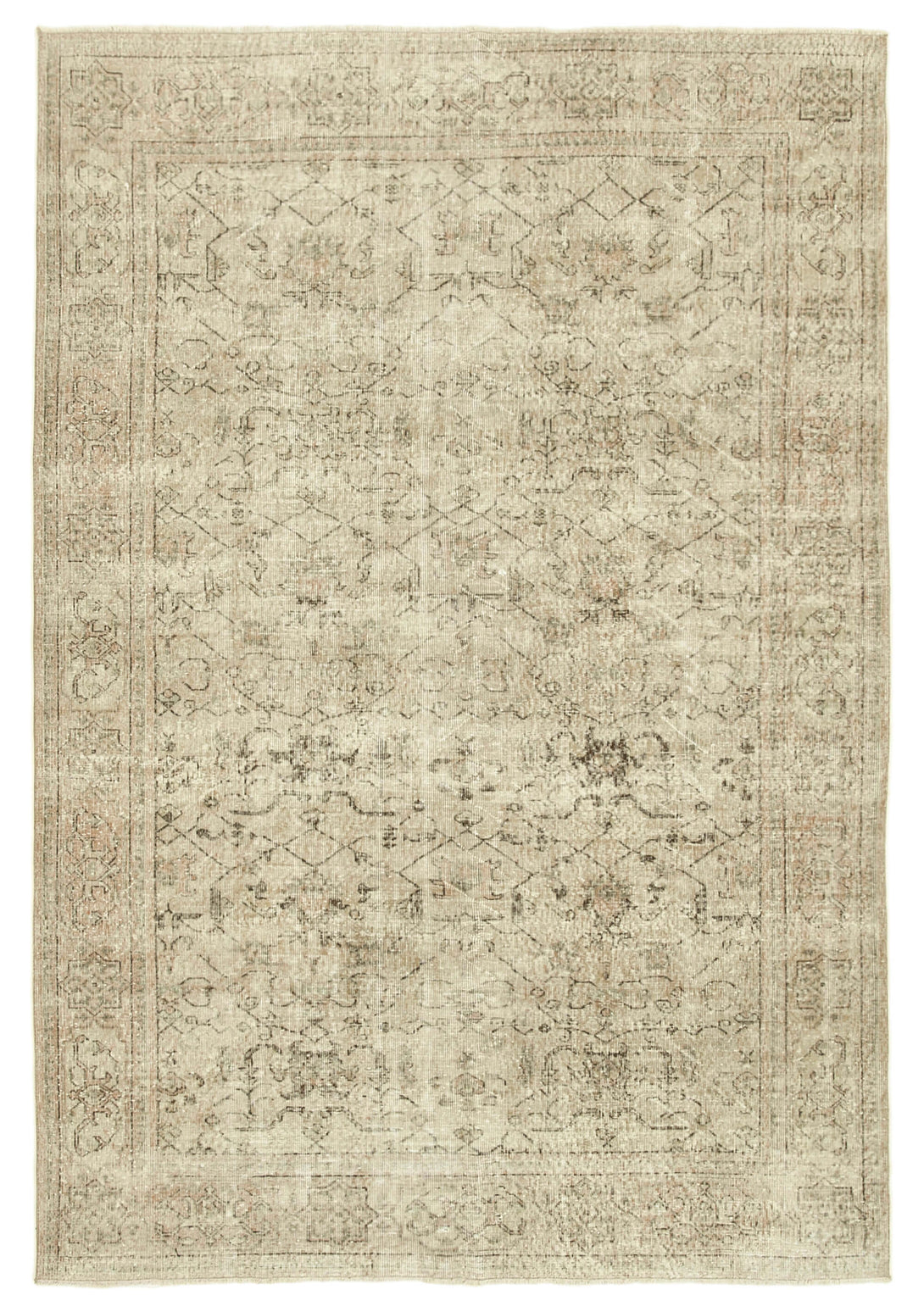 Handmade White Wash Area Rug > Design# OL-AC-38837 > Size: 6'-11" x 10'-1", Carpet Culture Rugs, Handmade Rugs, NYC Rugs, New Rugs, Shop Rugs, Rug Store, Outlet Rugs, SoHo Rugs, Rugs in USA