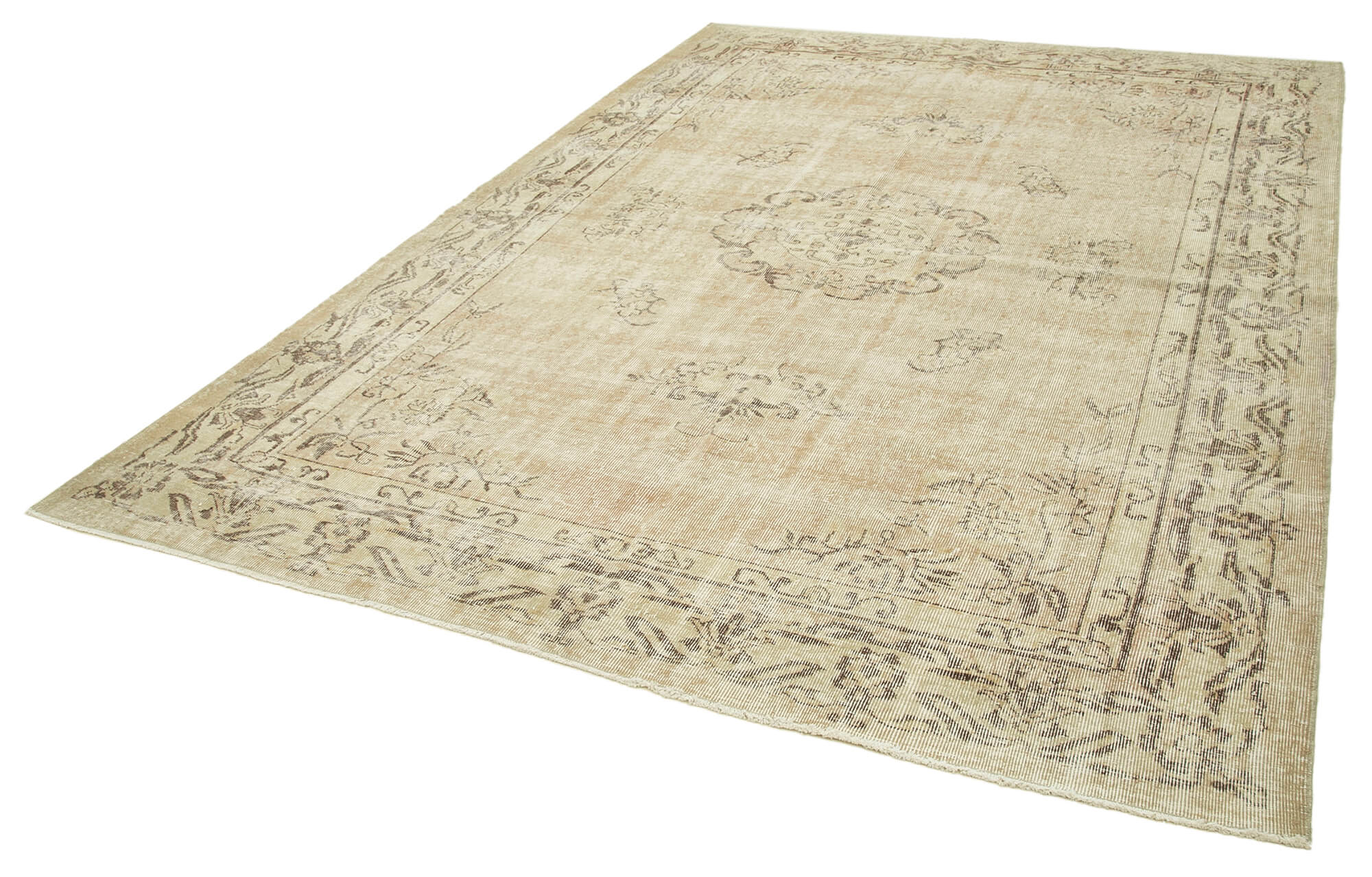 Handmade White Wash Area Rug > Design# OL-AC-38849 > Size: 7'-3" x 10'-1", Carpet Culture Rugs, Handmade Rugs, NYC Rugs, New Rugs, Shop Rugs, Rug Store, Outlet Rugs, SoHo Rugs, Rugs in USA