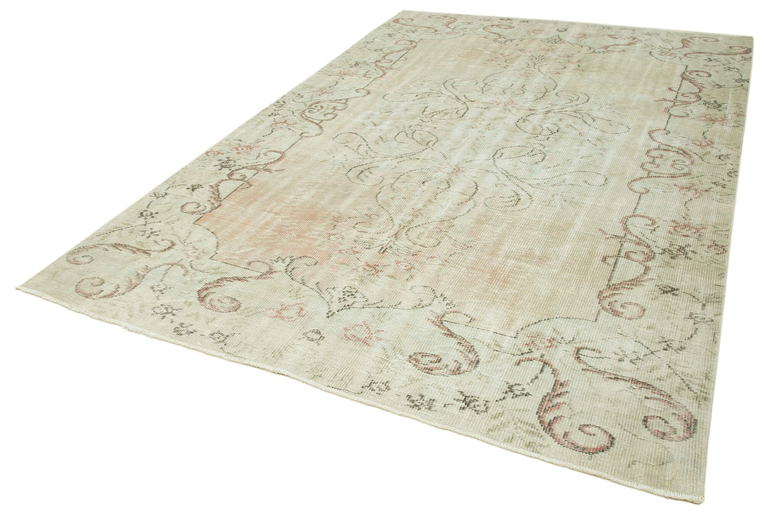 Handmade White Wash Area Rug > Design# OL-AC-38850 > Size: 6'-11" x 10'-7", Carpet Culture Rugs, Handmade Rugs, NYC Rugs, New Rugs, Shop Rugs, Rug Store, Outlet Rugs, SoHo Rugs, Rugs in USA