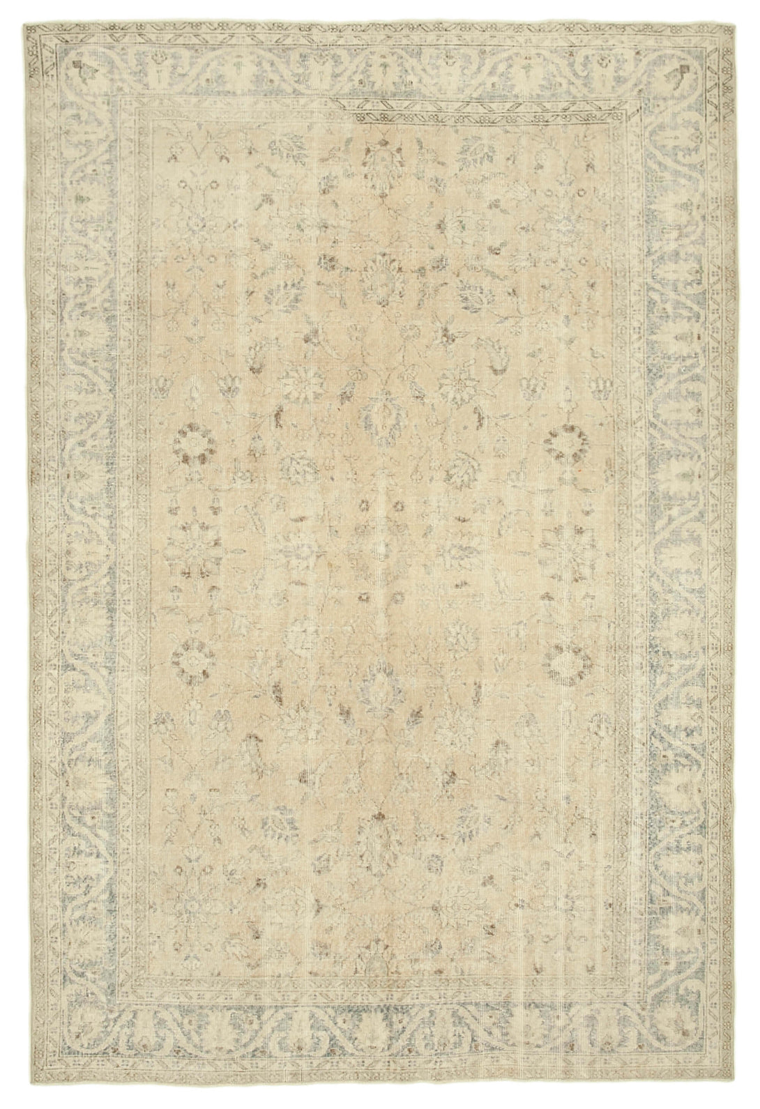 Handmade White Wash Area Rug > Design# OL-AC-38858 > Size: 6'-11" x 10'-3", Carpet Culture Rugs, Handmade Rugs, NYC Rugs, New Rugs, Shop Rugs, Rug Store, Outlet Rugs, SoHo Rugs, Rugs in USA