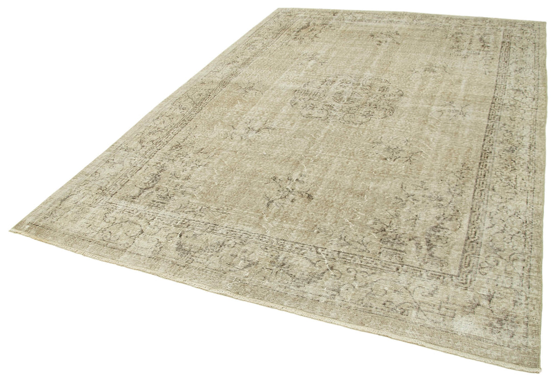 Handmade White Wash Area Rug > Design# OL-AC-38864 > Size: 6'-11" x 10'-2", Carpet Culture Rugs, Handmade Rugs, NYC Rugs, New Rugs, Shop Rugs, Rug Store, Outlet Rugs, SoHo Rugs, Rugs in USA