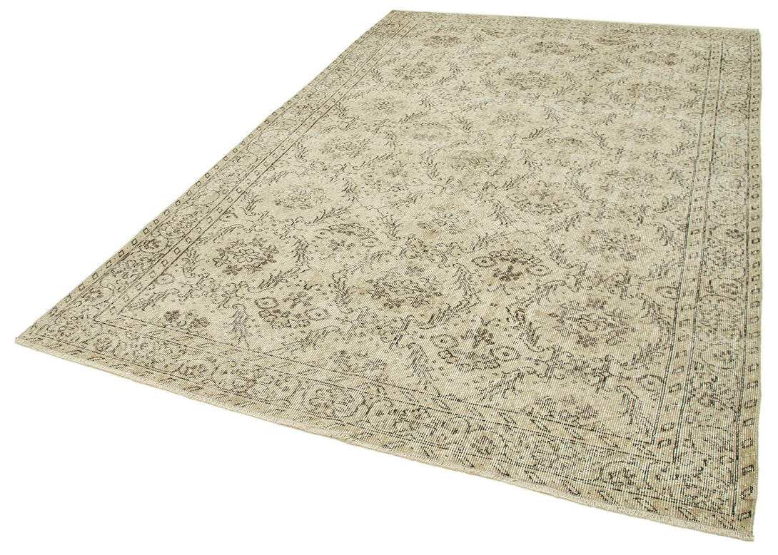 Handmade White Wash Area Rug > Design# OL-AC-38891 > Size: 6'-1" x 9'-6", Carpet Culture Rugs, Handmade Rugs, NYC Rugs, New Rugs, Shop Rugs, Rug Store, Outlet Rugs, SoHo Rugs, Rugs in USA