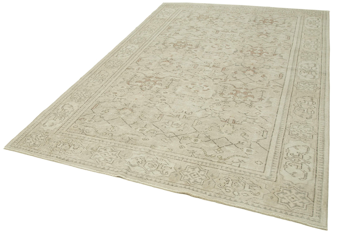 Handmade White Wash Area Rug > Design# OL-AC-38948 > Size: 6'-7" x 9'-10", Carpet Culture Rugs, Handmade Rugs, NYC Rugs, New Rugs, Shop Rugs, Rug Store, Outlet Rugs, SoHo Rugs, Rugs in USA