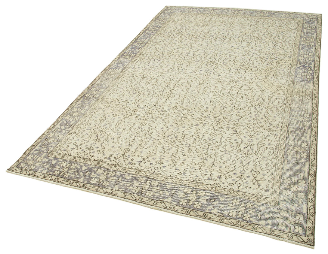Handmade White Wash Area Rug > Design# OL-AC-39015 > Size: 5'-3" x 8'-10", Carpet Culture Rugs, Handmade Rugs, NYC Rugs, New Rugs, Shop Rugs, Rug Store, Outlet Rugs, SoHo Rugs, Rugs in USA