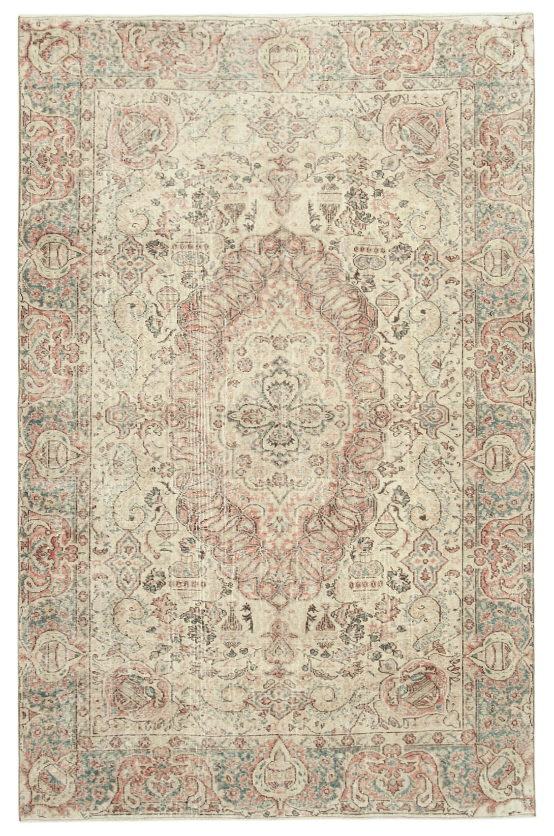 Handmade White Wash Area Rug > Design# OL-AC-39044 > Size: 6'-4" x 9'-9", Carpet Culture Rugs, Handmade Rugs, NYC Rugs, New Rugs, Shop Rugs, Rug Store, Outlet Rugs, SoHo Rugs, Rugs in USA