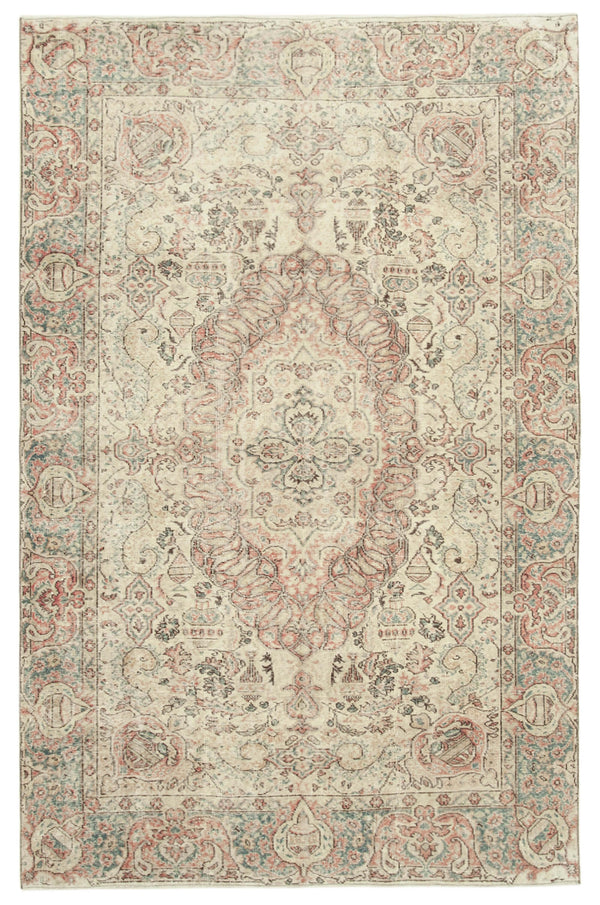 Handmade White Wash Area Rug > Design# OL-AC-39044 > Size: 6'-4" x 9'-9", Carpet Culture Rugs, Handmade Rugs, NYC Rugs, New Rugs, Shop Rugs, Rug Store, Outlet Rugs, SoHo Rugs, Rugs in USA