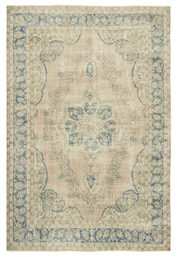 Handmade White Wash Area Rug > Design# OL-AC-39061 > Size: 6'-8" x 10'-1", Carpet Culture Rugs, Handmade Rugs, NYC Rugs, New Rugs, Shop Rugs, Rug Store, Outlet Rugs, SoHo Rugs, Rugs in USA