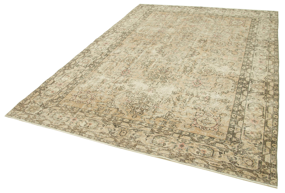 Handmade White Wash Area Rug > Design# OL-AC-39065 > Size: 6'-10" x 9'-3", Carpet Culture Rugs, Handmade Rugs, NYC Rugs, New Rugs, Shop Rugs, Rug Store, Outlet Rugs, SoHo Rugs, Rugs in USA