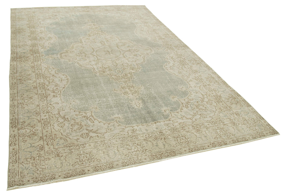 Handmade White Wash Area Rug > Design# OL-AC-39111 > Size: 6'-6" x 9'-10", Carpet Culture Rugs, Handmade Rugs, NYC Rugs, New Rugs, Shop Rugs, Rug Store, Outlet Rugs, SoHo Rugs, Rugs in USA