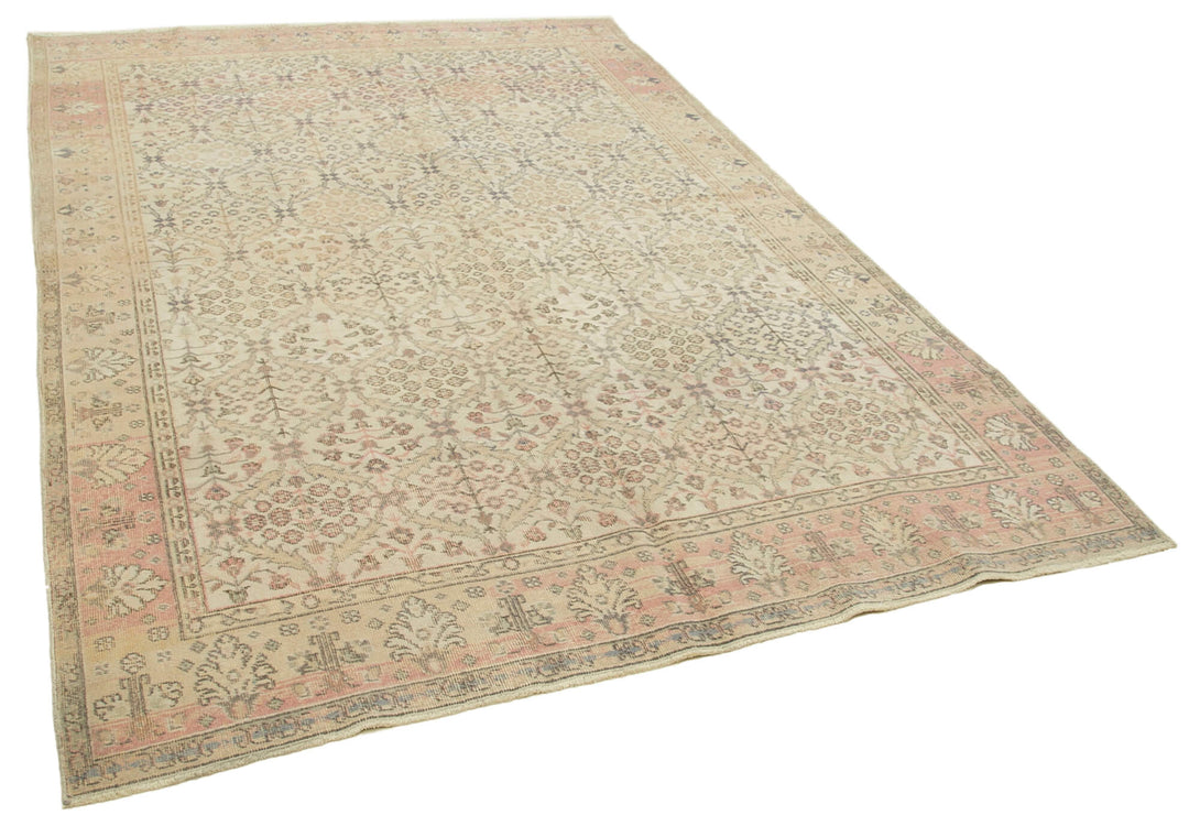 Handmade White Wash Area Rug > Design# OL-AC-39320 > Size: 6'-5" x 9'-5", Carpet Culture Rugs, Handmade Rugs, NYC Rugs, New Rugs, Shop Rugs, Rug Store, Outlet Rugs, SoHo Rugs, Rugs in USA