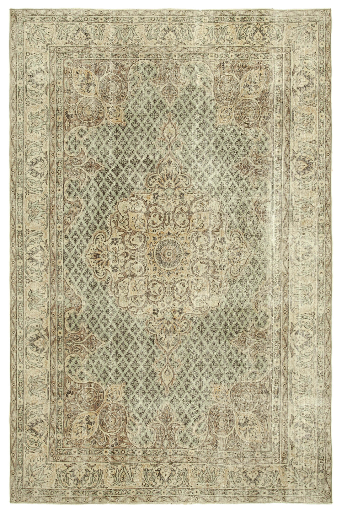 Handmade White Wash Area Rug > Design# OL-AC-39325 > Size: 6'-9" x 10'-1", Carpet Culture Rugs, Handmade Rugs, NYC Rugs, New Rugs, Shop Rugs, Rug Store, Outlet Rugs, SoHo Rugs, Rugs in USA
