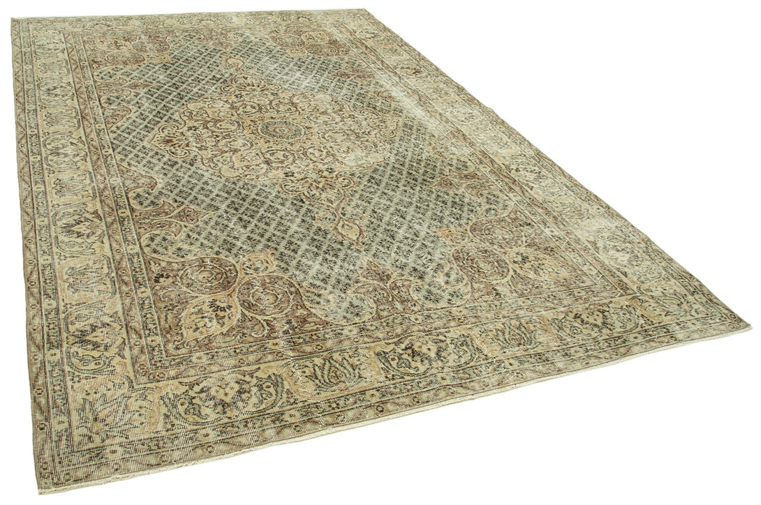 Handmade White Wash Area Rug > Design# OL-AC-39325 > Size: 6'-9" x 10'-1", Carpet Culture Rugs, Handmade Rugs, NYC Rugs, New Rugs, Shop Rugs, Rug Store, Outlet Rugs, SoHo Rugs, Rugs in USA