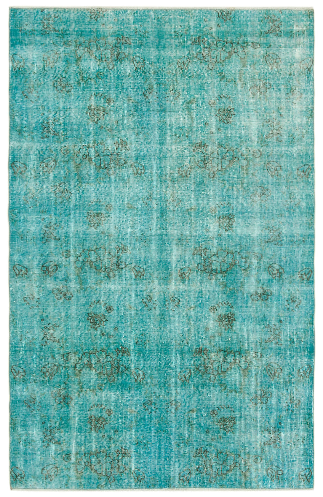 Handmade Overdyed Area Rug > Design# OL-AC-39376 > Size: 4'-11" x 7'-8", Carpet Culture Rugs, Handmade Rugs, NYC Rugs, New Rugs, Shop Rugs, Rug Store, Outlet Rugs, SoHo Rugs, Rugs in USA