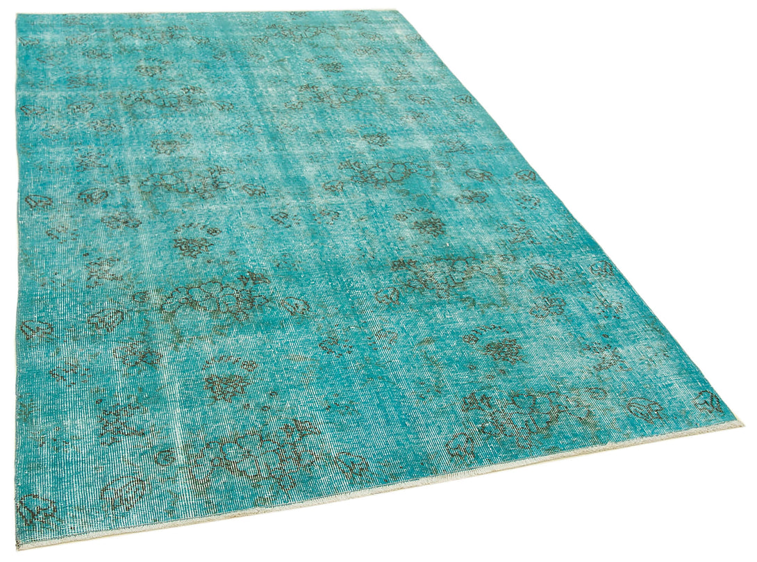 Handmade Overdyed Area Rug > Design# OL-AC-39376 > Size: 4'-11" x 7'-8", Carpet Culture Rugs, Handmade Rugs, NYC Rugs, New Rugs, Shop Rugs, Rug Store, Outlet Rugs, SoHo Rugs, Rugs in USA