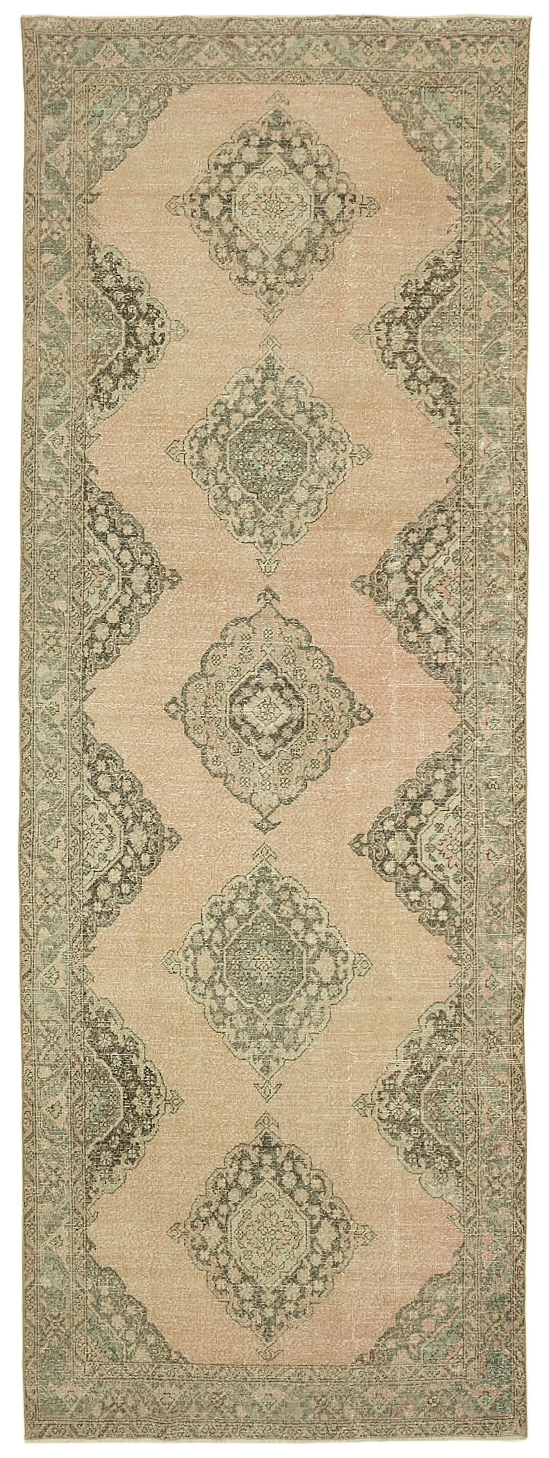 Handmade Vintage Runner > Design# OL-AC-39877 > Size: 4'-10" x 13'-6", Carpet Culture Rugs, Handmade Rugs, NYC Rugs, New Rugs, Shop Rugs, Rug Store, Outlet Rugs, SoHo Rugs, Rugs in USA