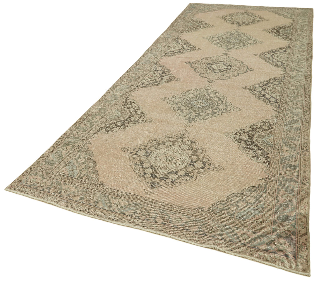 Handmade Vintage Runner > Design# OL-AC-39877 > Size: 4'-10" x 13'-6", Carpet Culture Rugs, Handmade Rugs, NYC Rugs, New Rugs, Shop Rugs, Rug Store, Outlet Rugs, SoHo Rugs, Rugs in USA