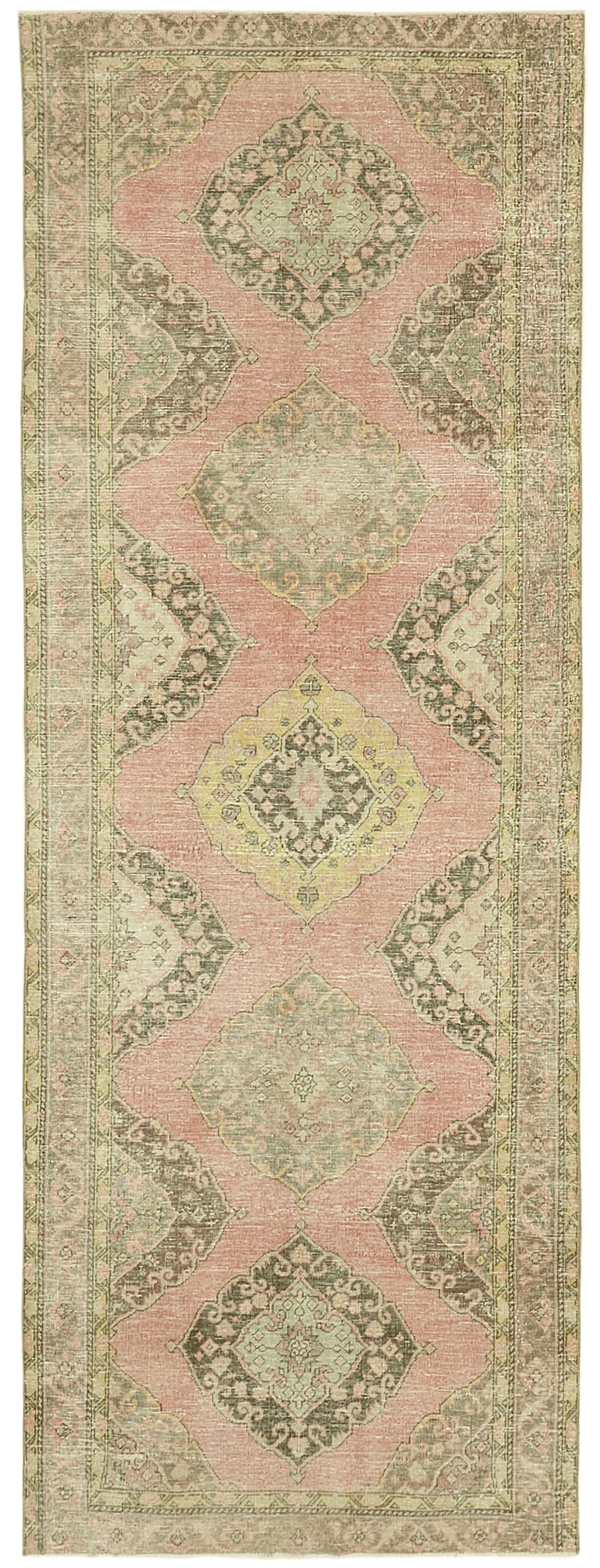 Handmade Vintage Runner > Design# OL-AC-39883 > Size: 4'-7" x 12'-6", Carpet Culture Rugs, Handmade Rugs, NYC Rugs, New Rugs, Shop Rugs, Rug Store, Outlet Rugs, SoHo Rugs, Rugs in USA