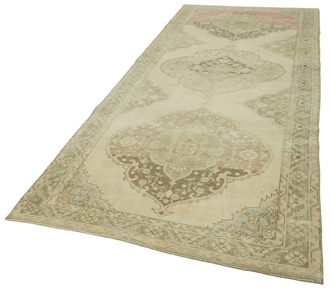 Handmade Vintage Runner > Design# OL-AC-39908 > Size: 4'-10" x 13'-5", Carpet Culture Rugs, Handmade Rugs, NYC Rugs, New Rugs, Shop Rugs, Rug Store, Outlet Rugs, SoHo Rugs, Rugs in USA