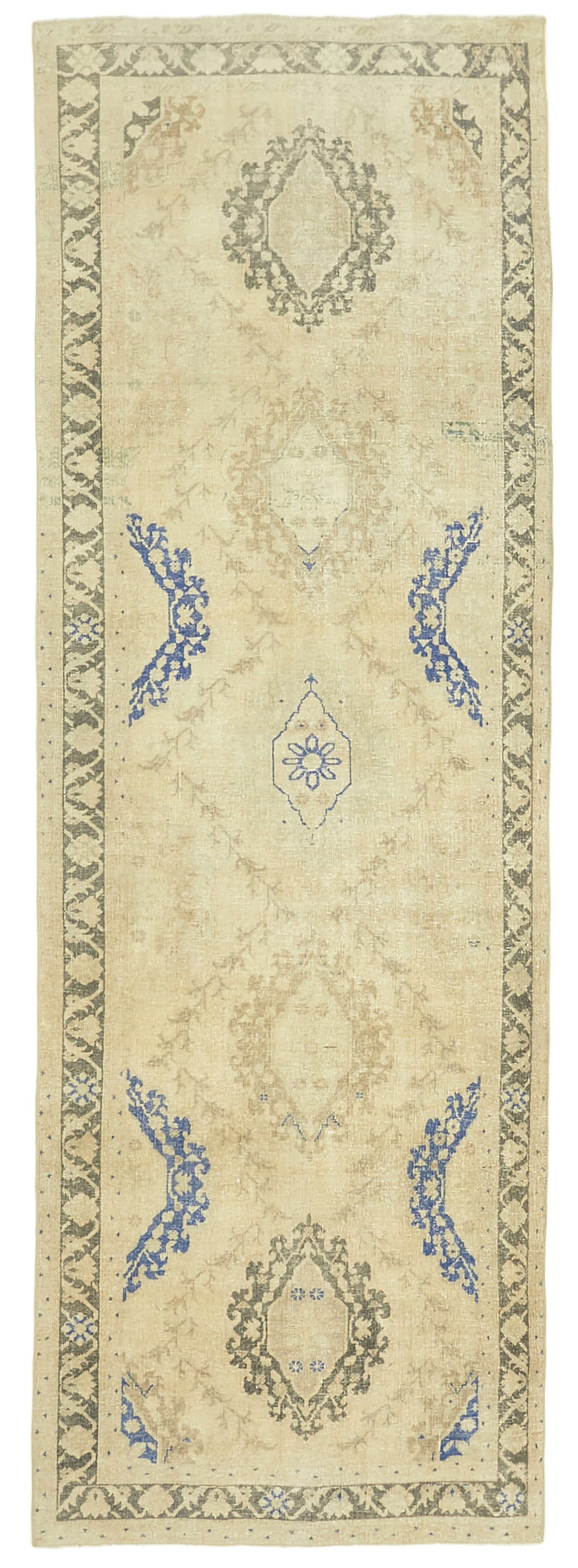 Handmade Vintage Runner > Design# OL-AC-39909 > Size: 4'-5" x 13'-2", Carpet Culture Rugs, Handmade Rugs, NYC Rugs, New Rugs, Shop Rugs, Rug Store, Outlet Rugs, SoHo Rugs, Rugs in USA