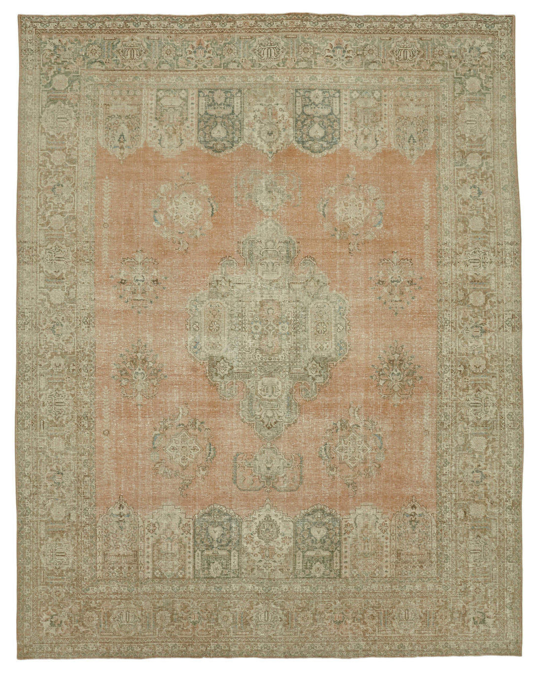Handmade Persian Vintage Area Rug > Design# OL-AC-41056 > Size: 9'-11" x 12'-10", Carpet Culture Rugs, Handmade Rugs, NYC Rugs, New Rugs, Shop Rugs, Rug Store, Outlet Rugs, SoHo Rugs, Rugs in USA