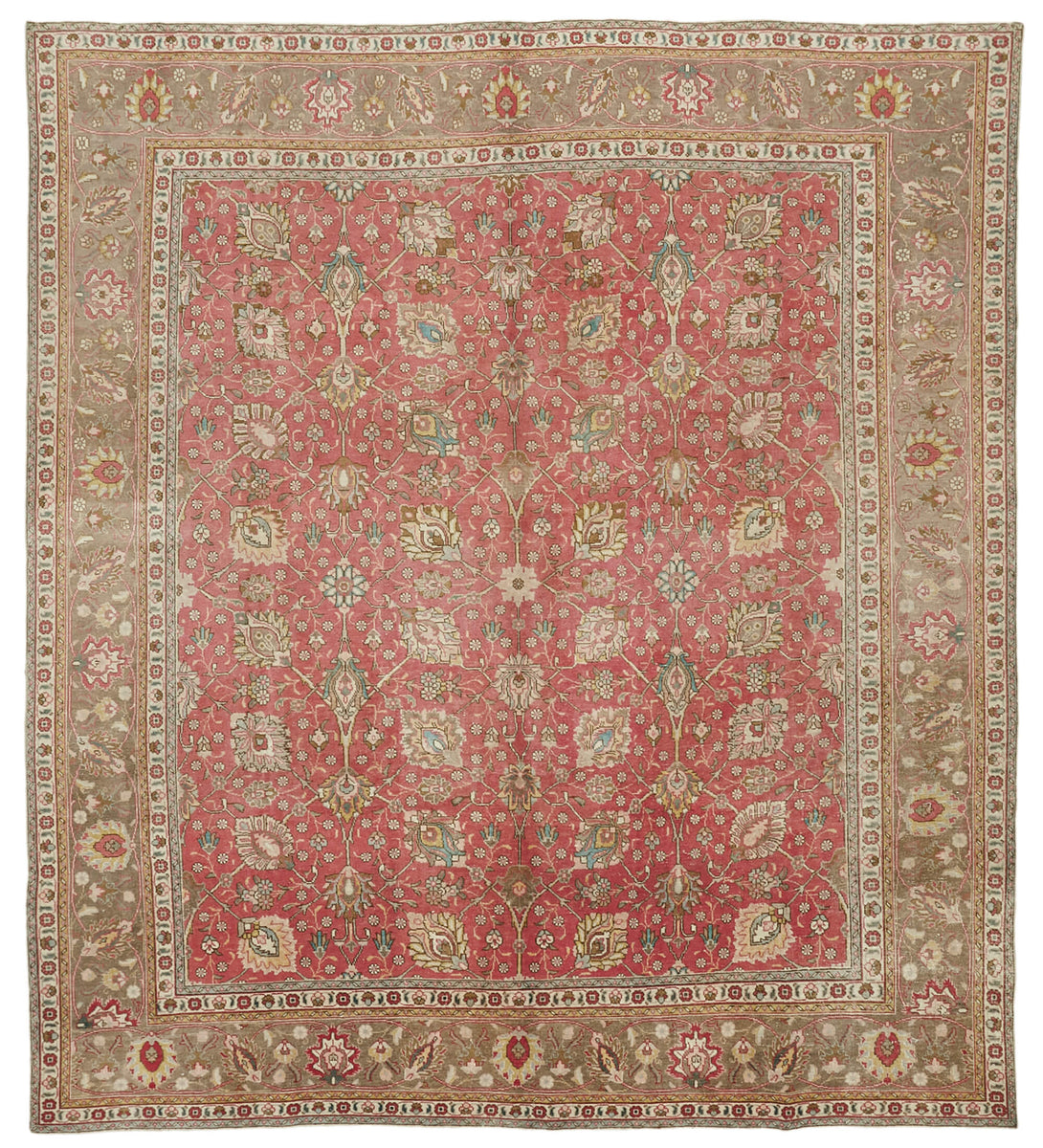 Handmade Persian Vintage Area Rug > Design# OL-AC-41067 > Size: 10'-0" x 11'-1", Carpet Culture Rugs, Handmade Rugs, NYC Rugs, New Rugs, Shop Rugs, Rug Store, Outlet Rugs, SoHo Rugs, Rugs in USA