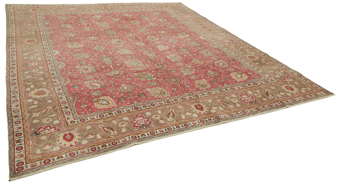 Handmade Persian Vintage Area Rug > Design# OL-AC-41067 > Size: 10'-0" x 11'-1", Carpet Culture Rugs, Handmade Rugs, NYC Rugs, New Rugs, Shop Rugs, Rug Store, Outlet Rugs, SoHo Rugs, Rugs in USA
