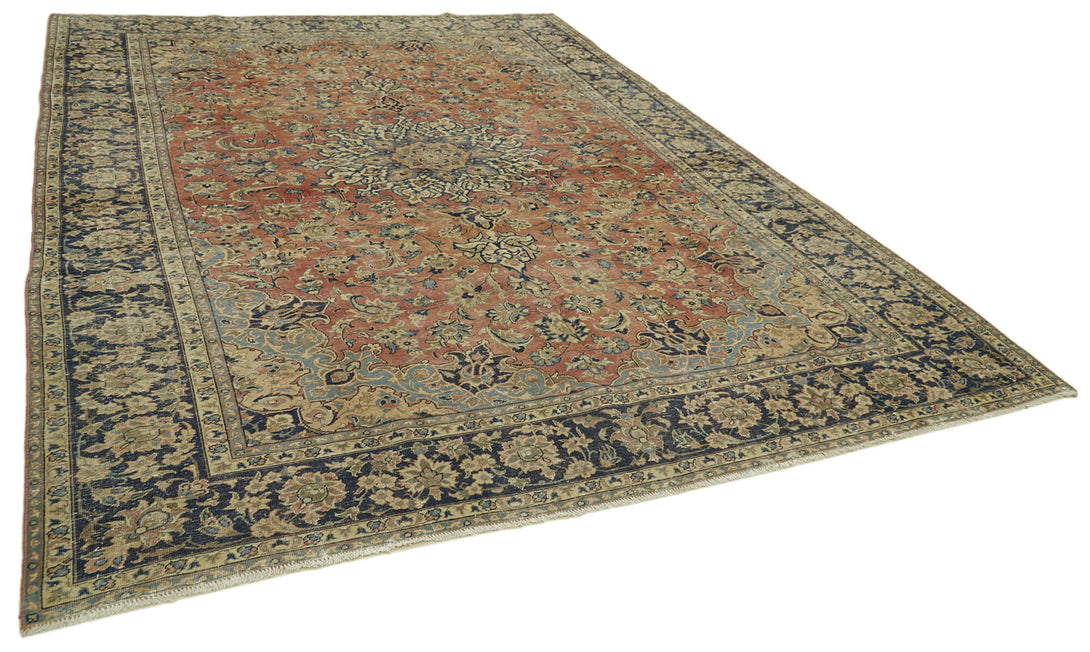 Handmade Persian Vintage Area Rug > Design# OL-AC-41287 > Size: 8'-10" x 12'-0", Carpet Culture Rugs, Handmade Rugs, NYC Rugs, New Rugs, Shop Rugs, Rug Store, Outlet Rugs, SoHo Rugs, Rugs in USA
