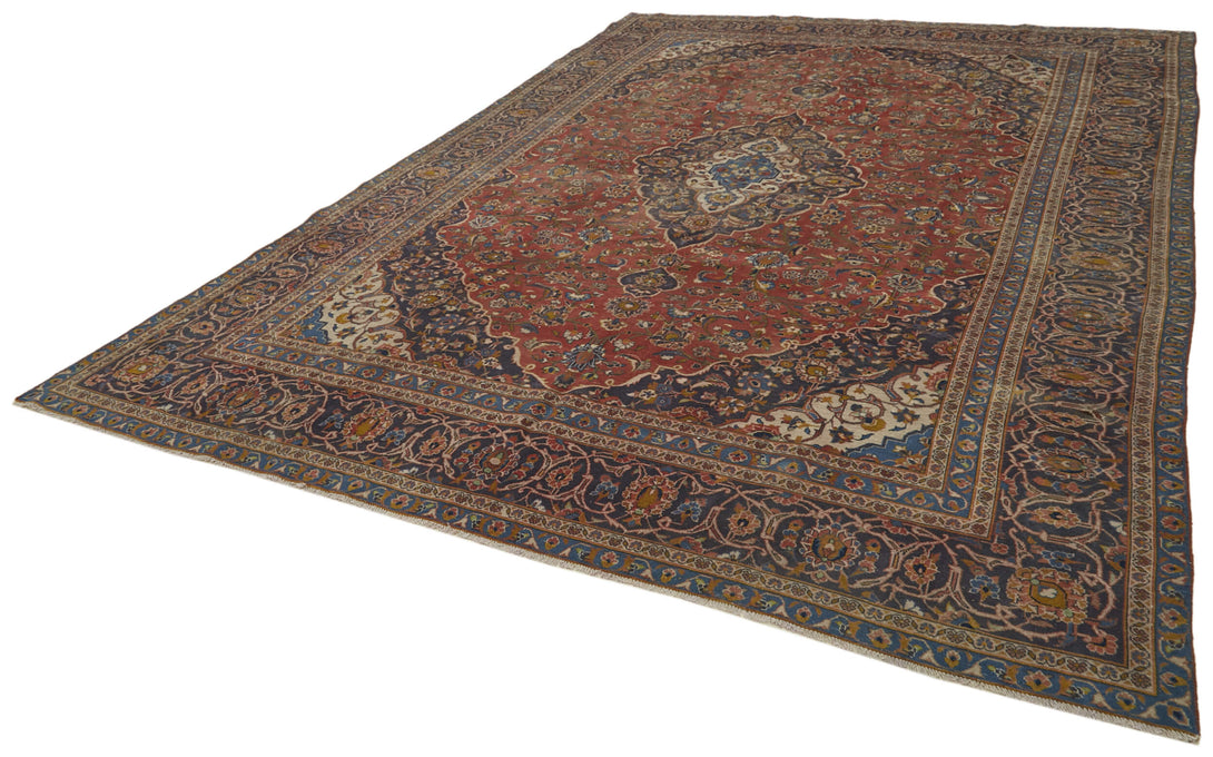 Handmade Persian Vintage Area Rug > Design# OL-AC-41292 > Size: 9'-1" x 12'-9", Carpet Culture Rugs, Handmade Rugs, NYC Rugs, New Rugs, Shop Rugs, Rug Store, Outlet Rugs, SoHo Rugs, Rugs in USA
