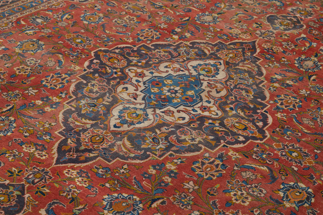 Handmade Persian Vintage Area Rug > Design# OL-AC-41292 > Size: 9'-1" x 12'-9", Carpet Culture Rugs, Handmade Rugs, NYC Rugs, New Rugs, Shop Rugs, Rug Store, Outlet Rugs, SoHo Rugs, Rugs in USA