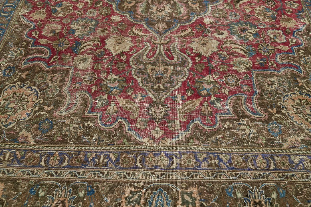 Handmade Persian Vintage Area Rug > Design# OL-AC-41294 > Size: 10'-1" x 12'-8", Carpet Culture Rugs, Handmade Rugs, NYC Rugs, New Rugs, Shop Rugs, Rug Store, Outlet Rugs, SoHo Rugs, Rugs in USA