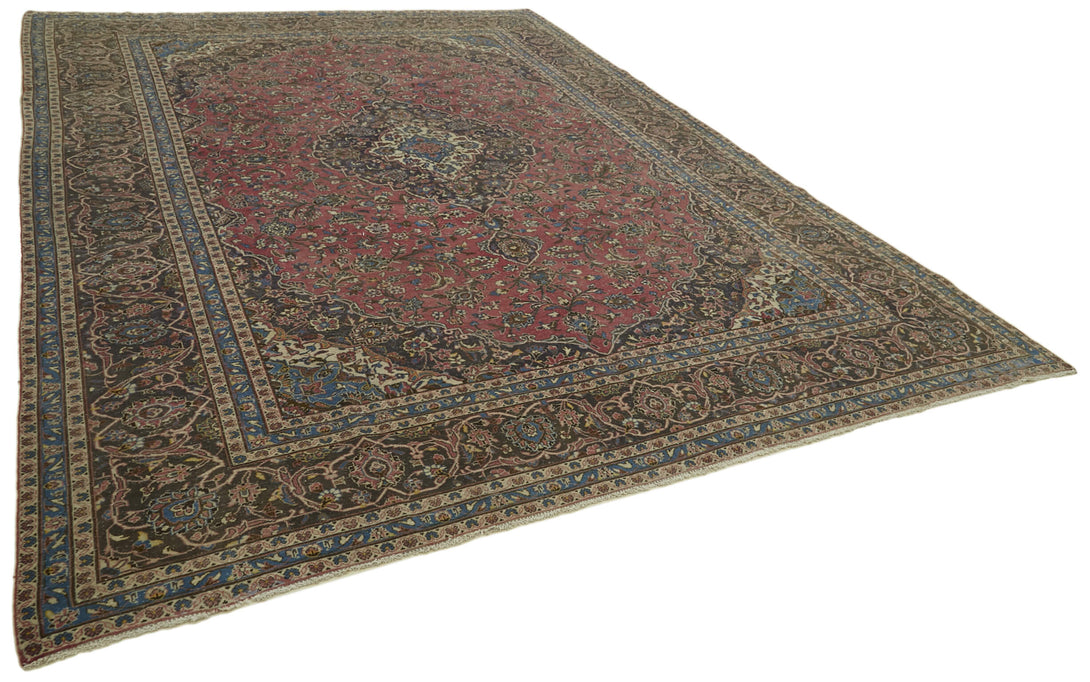 Handmade Persian Vintage Area Rug > Design# OL-AC-41295 > Size: 9'-7" x 13'-3", Carpet Culture Rugs, Handmade Rugs, NYC Rugs, New Rugs, Shop Rugs, Rug Store, Outlet Rugs, SoHo Rugs, Rugs in USA