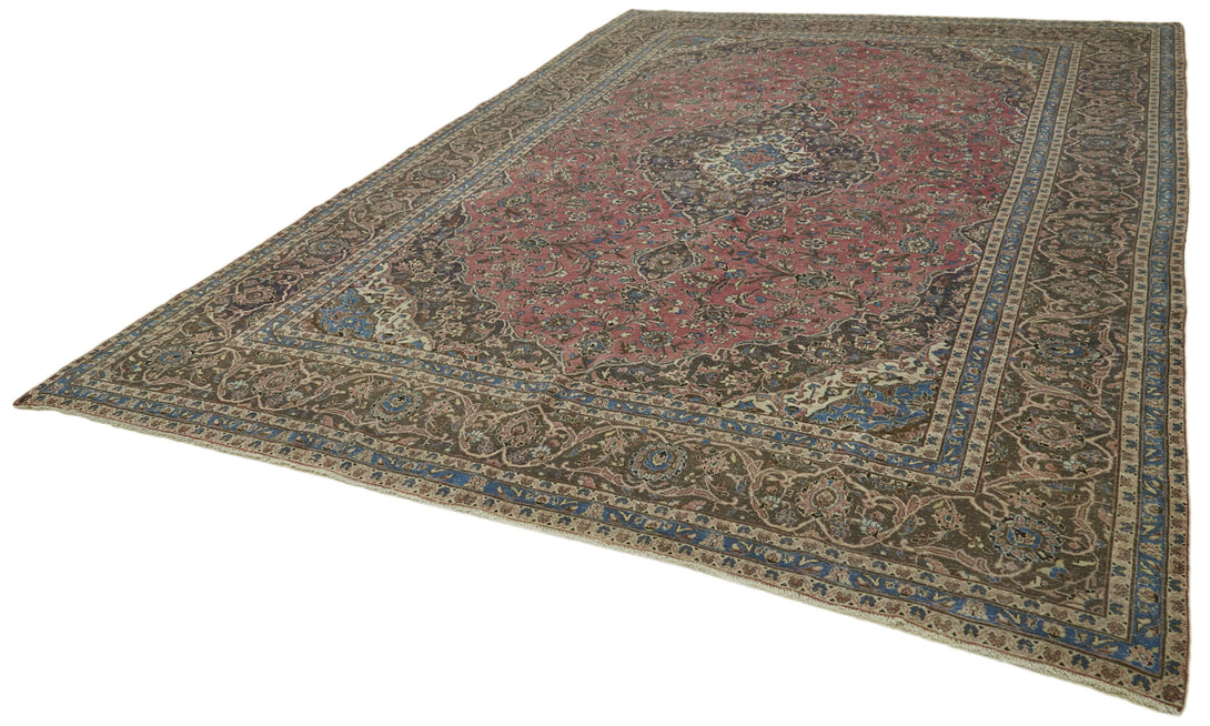 Handmade Persian Vintage Area Rug > Design# OL-AC-41295 > Size: 9'-7" x 13'-3", Carpet Culture Rugs, Handmade Rugs, NYC Rugs, New Rugs, Shop Rugs, Rug Store, Outlet Rugs, SoHo Rugs, Rugs in USA