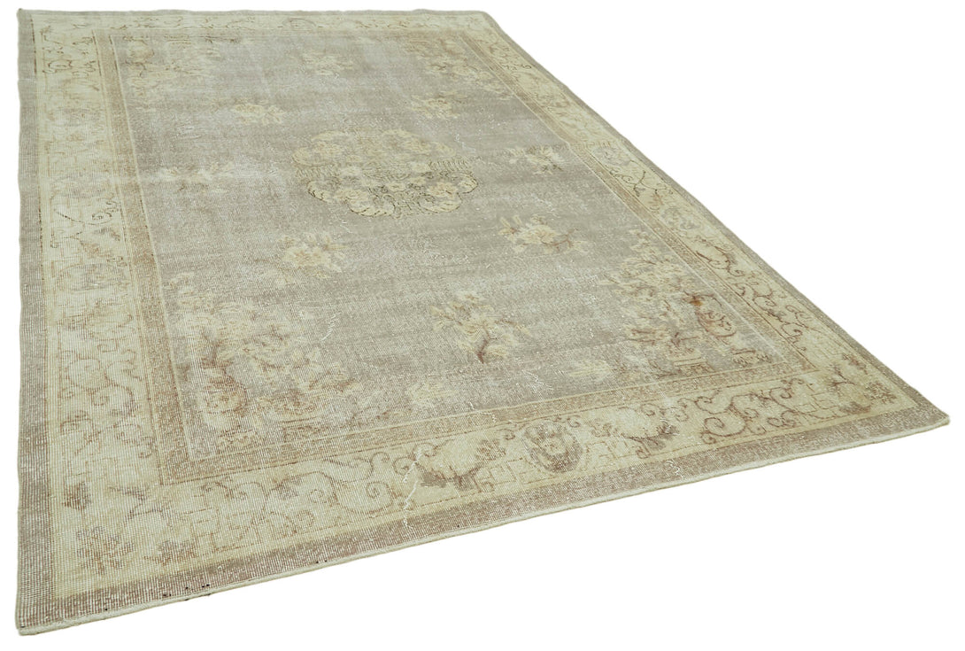 Handmade White Wash Area Rug > Design# OL-AC-41395 > Size: 7'-1" x 10'-4", Carpet Culture Rugs, Handmade Rugs, NYC Rugs, New Rugs, Shop Rugs, Rug Store, Outlet Rugs, SoHo Rugs, Rugs in USA