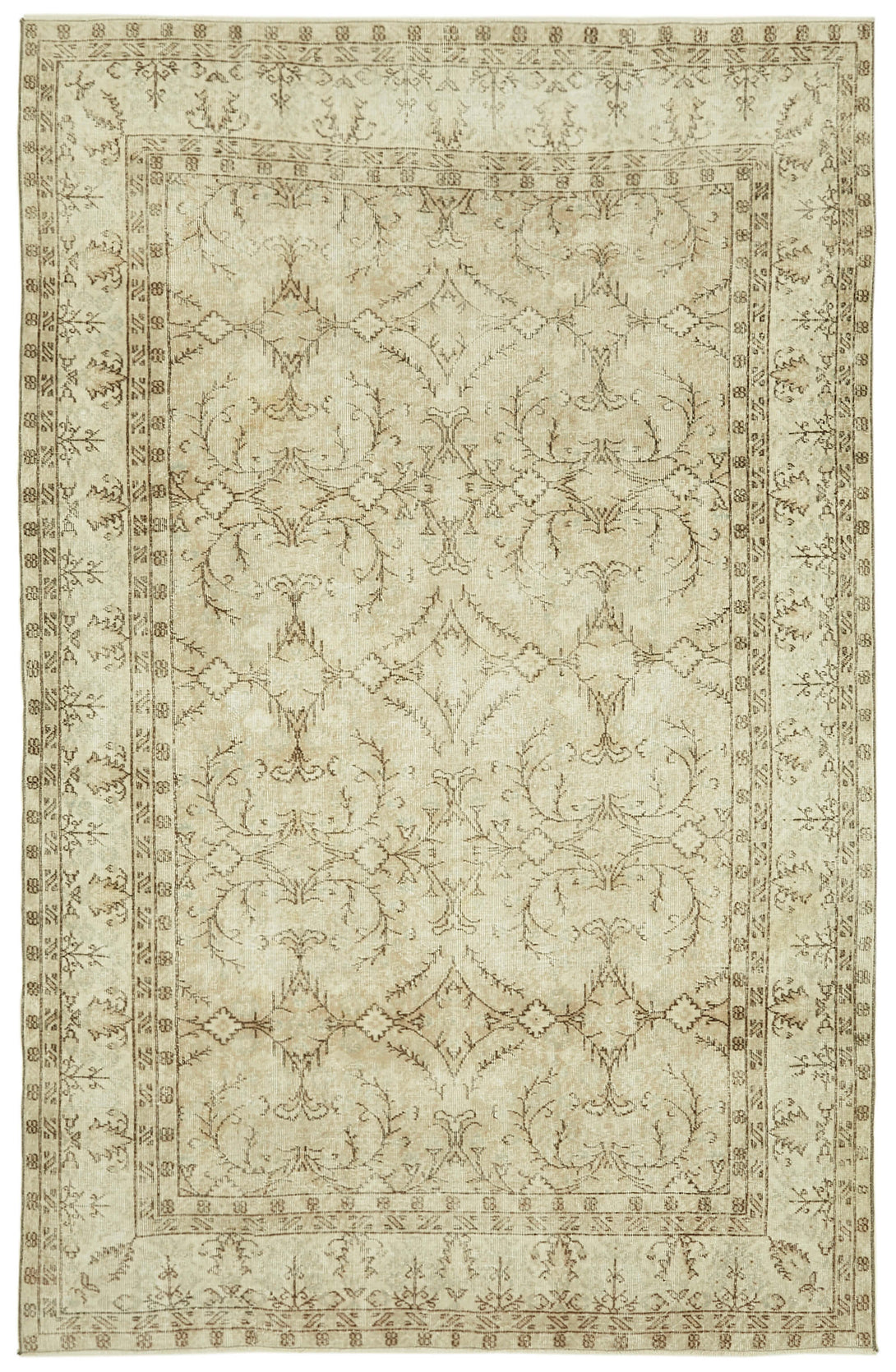 Handmade White Wash Area Rug > Design# OL-AC-41396 > Size: 6'-9" x 10'-5", Carpet Culture Rugs, Handmade Rugs, NYC Rugs, New Rugs, Shop Rugs, Rug Store, Outlet Rugs, SoHo Rugs, Rugs in USA