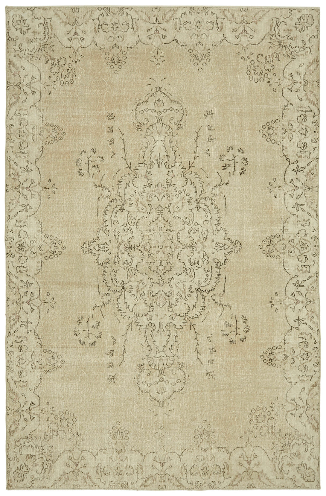 Handmade White Wash Area Rug > Design# OL-AC-41451 > Size: 6'-9" x 10'-3", Carpet Culture Rugs, Handmade Rugs, NYC Rugs, New Rugs, Shop Rugs, Rug Store, Outlet Rugs, SoHo Rugs, Rugs in USA
