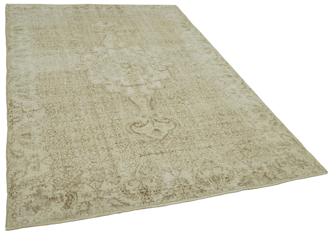 Handmade White Wash Area Rug > Design# OL-AC-41460 > Size: 5'-5" x 8'-6", Carpet Culture Rugs, Handmade Rugs, NYC Rugs, New Rugs, Shop Rugs, Rug Store, Outlet Rugs, SoHo Rugs, Rugs in USA