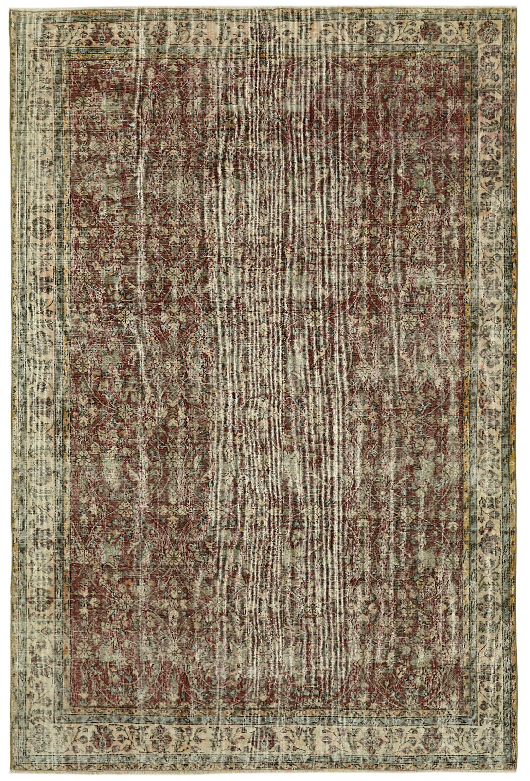 Handmade White Wash Area Rug > Design# OL-AC-41655 > Size: 6'-6" x 9'-9", Carpet Culture Rugs, Handmade Rugs, NYC Rugs, New Rugs, Shop Rugs, Rug Store, Outlet Rugs, SoHo Rugs, Rugs in USA