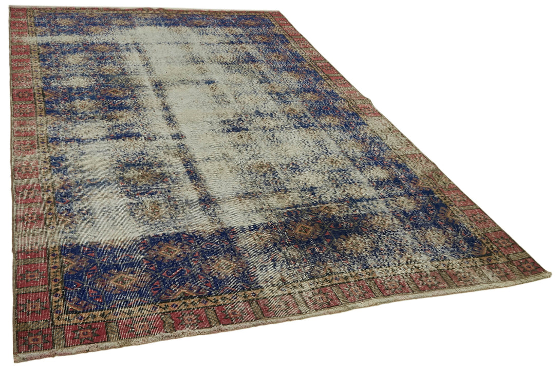 Handmade White Wash Area Rug > Design# OL-AC-41699 > Size: 5'-8" x 8'-10", Carpet Culture Rugs, Handmade Rugs, NYC Rugs, New Rugs, Shop Rugs, Rug Store, Outlet Rugs, SoHo Rugs, Rugs in USA