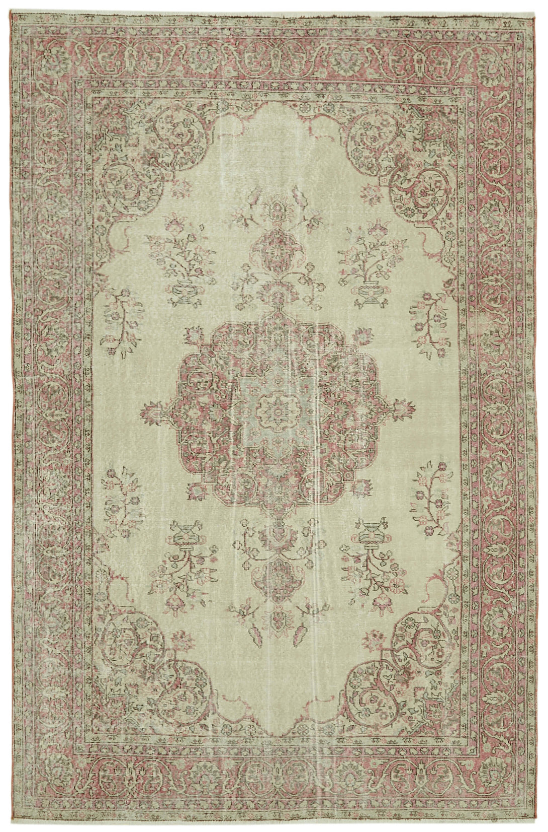 Handmade White Wash Area Rug > Design# OL-AC-41701 > Size: 6'-5" x 9'-10", Carpet Culture Rugs, Handmade Rugs, NYC Rugs, New Rugs, Shop Rugs, Rug Store, Outlet Rugs, SoHo Rugs, Rugs in USA
